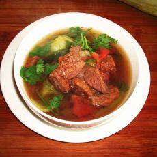 番茄油菜牛肉汤