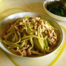 肉丝炒莴笋