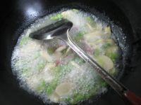 咸肉毛豆煮鞭笋的做法步骤5