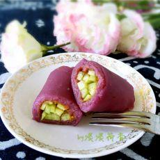 紫薯黄瓜卷