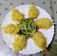 鸡丝棒棒凉面#小虾创意料理#的做法步骤7