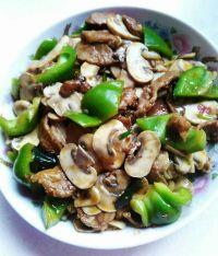 肉片炒口蘑的做法步骤13