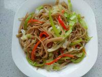 包菜炒莜面的做法步骤11