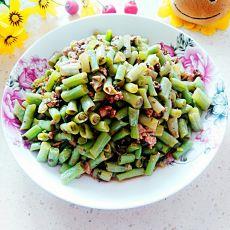 梅干菜肉末炒豆角